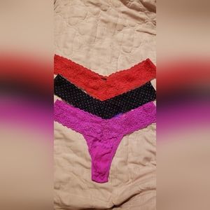Vintage Victoria secret lace thongs